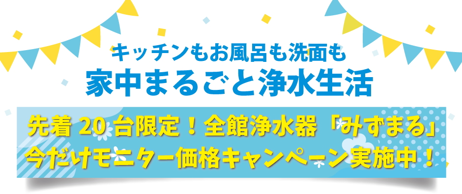 先着20台限定　モニター価格キャンペーン